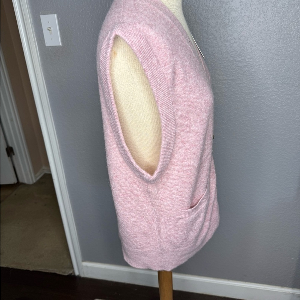 Pink‎ Button-Up Vest - Picture 2 of 5